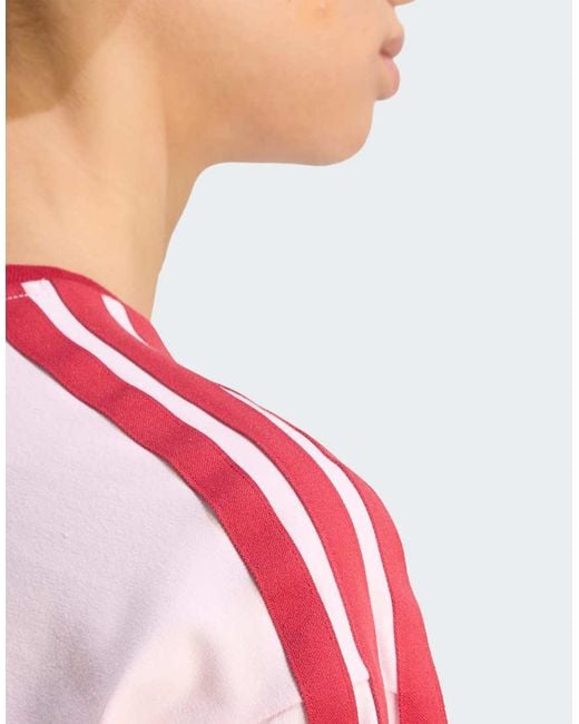 Adidas Originals Red Adidas Sportswear Lux Tiro Loose Graphic T-Shirt