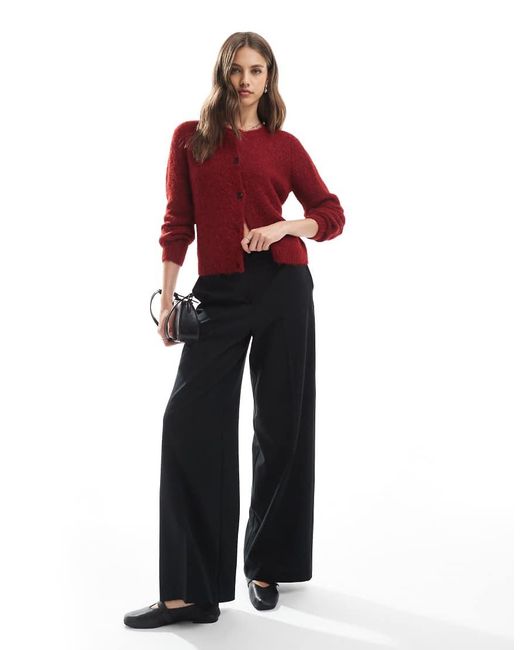 Cardigan Bordeaux di Vero Moda in Red