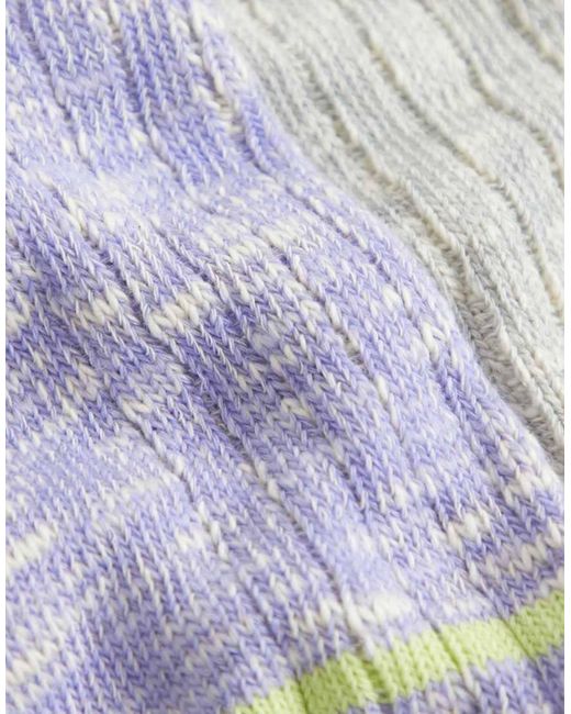 Cotton On White 4-pack Cozy Weekend Socks
