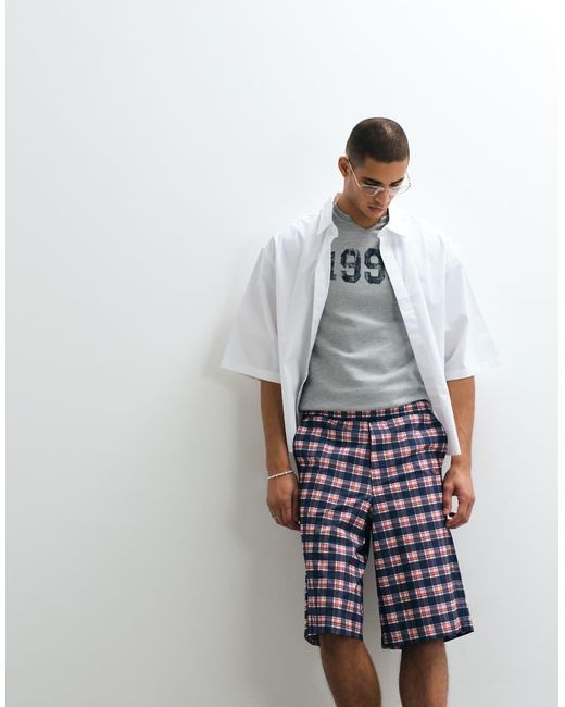 Collusion White Nylon Short for men
