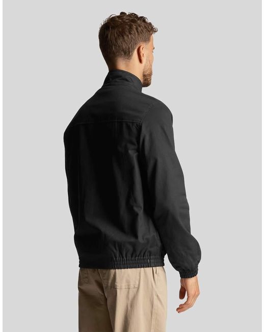 Lyle & Scott Black Harrington Jacket for men