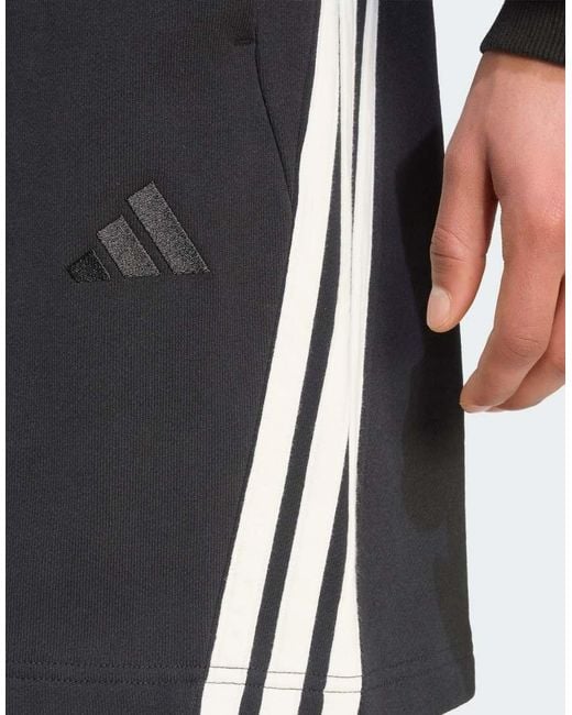 Adidas Originals Black Adidas Kit 3-stripes Short for men