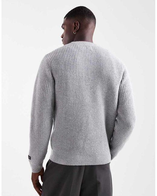 Levi's Gray Presidio Textured Knit Sweater for men