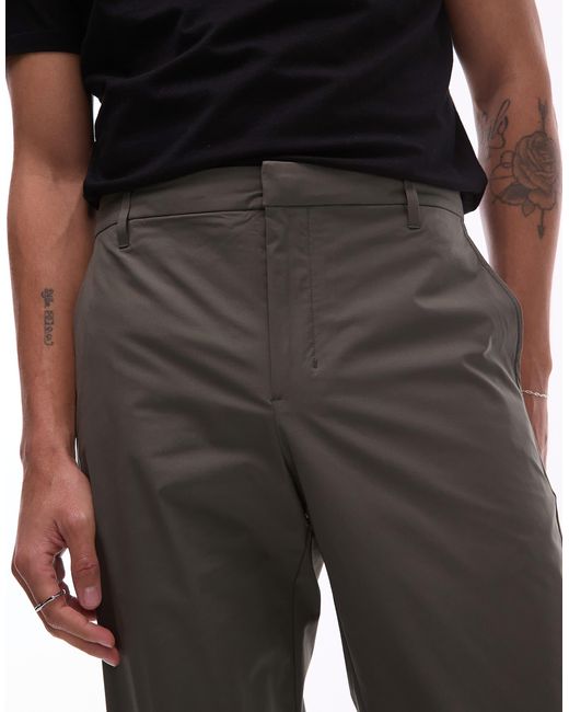 Mango – slim-fit-hose aus atmungsaktivem performance-material in Black für Herren