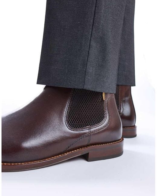Base London Brown Sikes Chelsea Boot for men