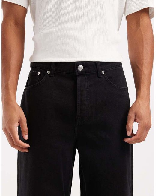 Only & Sons White Fade Loose Fit Jeans for men