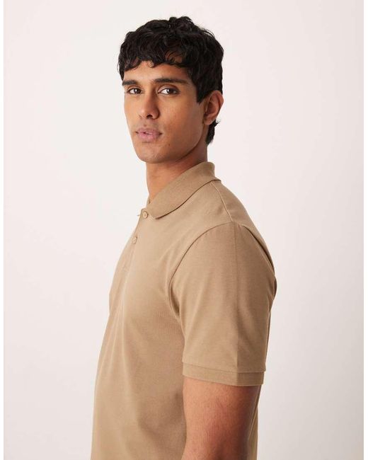 ASOS Blue Essentials Regular Fit Polo for men