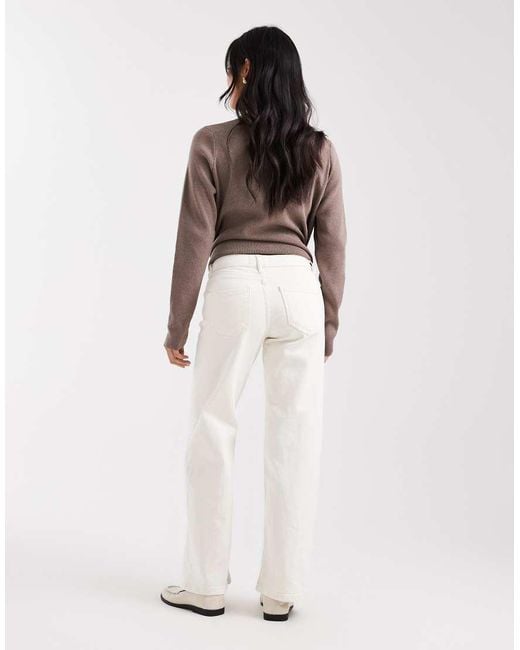 Only Petite Multicolor Judy Low Rise Wide Leg Jeans