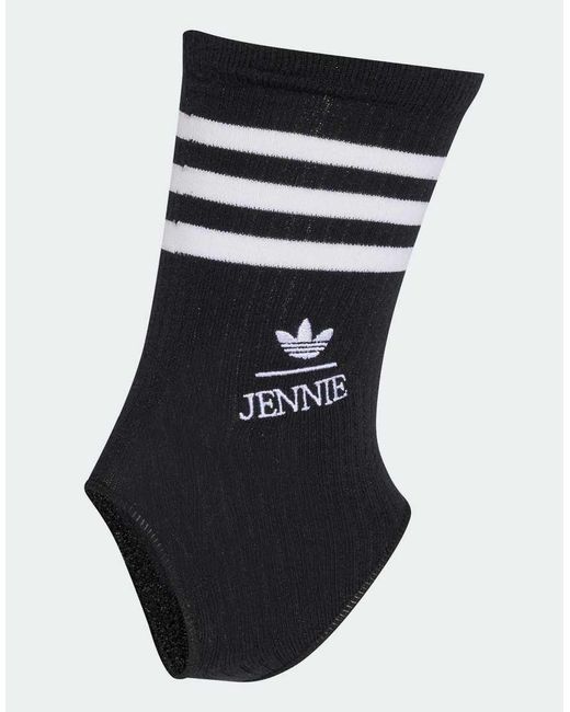 Adidas Originals Black Adiluna Season 2 X Jennie Cut-out Sock 1pp