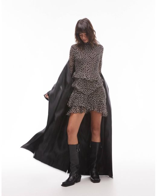 TOPSHOP Brown – freizeitkleid