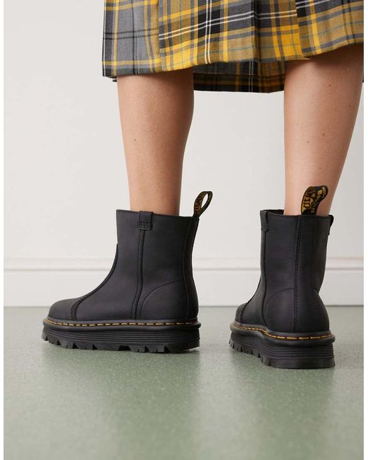 Zebzag Rigger di Dr. Martens in Black
