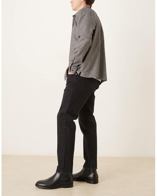 Mango Gray Ben 100% Cotton Tapered Jean for men