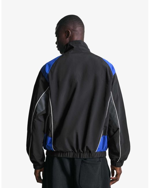 Bershka – jacke aus funktionsmaterial in Blue für Herren