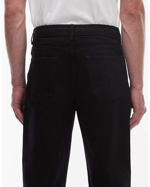 Topman Gray Rigid baggy Jeans for men