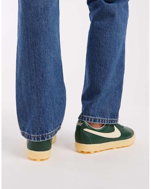 Nike Blue Astrograbber Leather Trainers