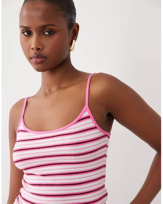 Gina Tricot Red Soft Tank Top