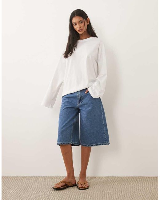 ARKET White Oversized Long Sleeve T-shirt