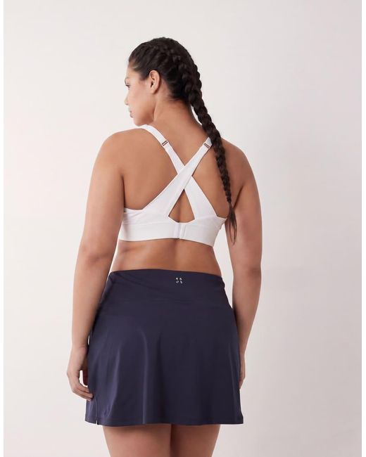 4505 Blue Curve Active Tennis Skirt With Under Shorts And Phone Pocket