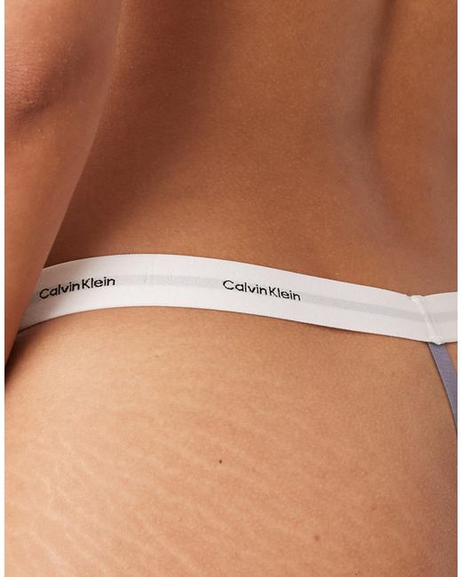 Calvin Klein Blue – tanga aus geripptem modal