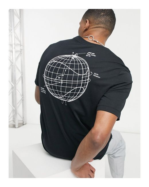 Nike – air – es t-shirt mit rückenprint in Black für Herren