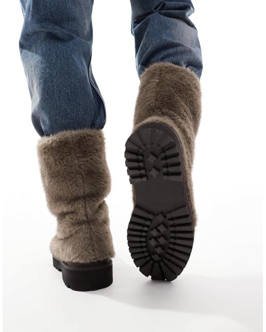 ASOS Blue Pull On Boots for men