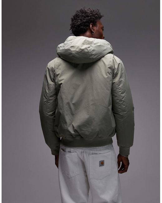 Tommy Hilfiger Gray City Bomber Jacket for men