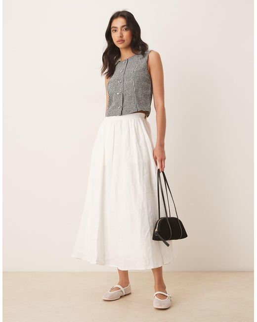 Abercrombie & Fitch Gray Linen High Neck Cropped Vest