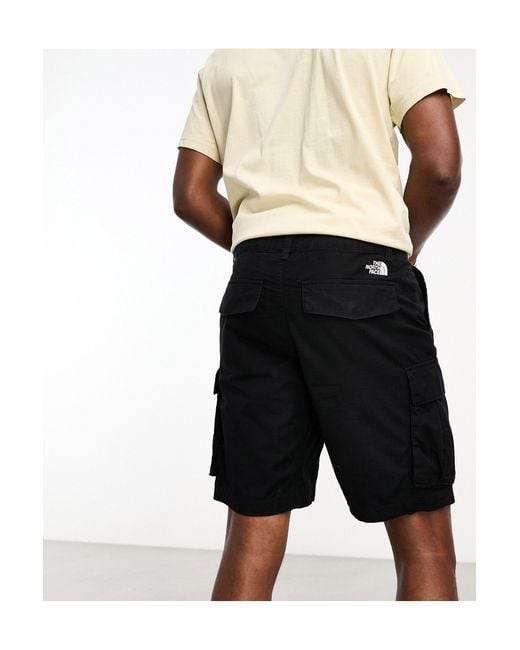 The North Face Black Anticline Cargo Shorts for men