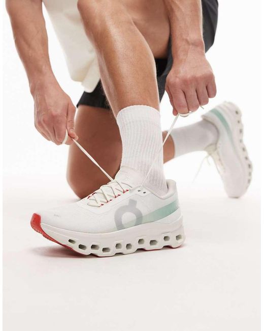 On Shoes White Cloudmster 1 Running Trainers for men