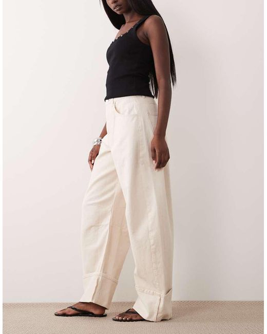 ASOS Natural Turn Up Barrel