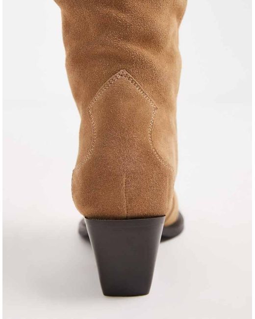 Dolce Vita White Western Knee Boots