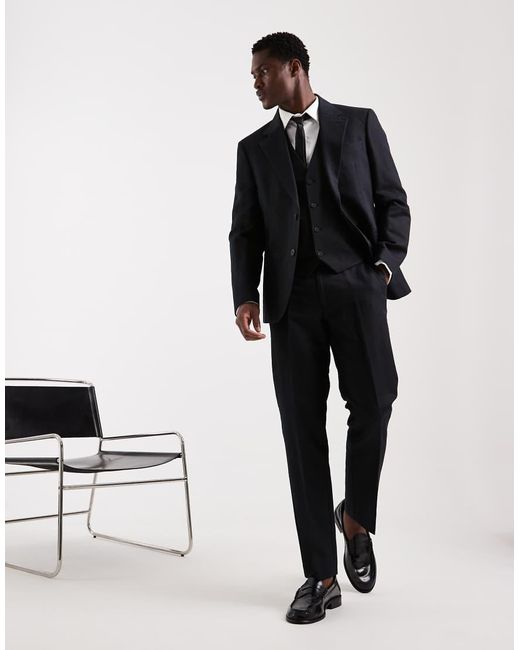 ASOS Black Slim Suit Pants for men