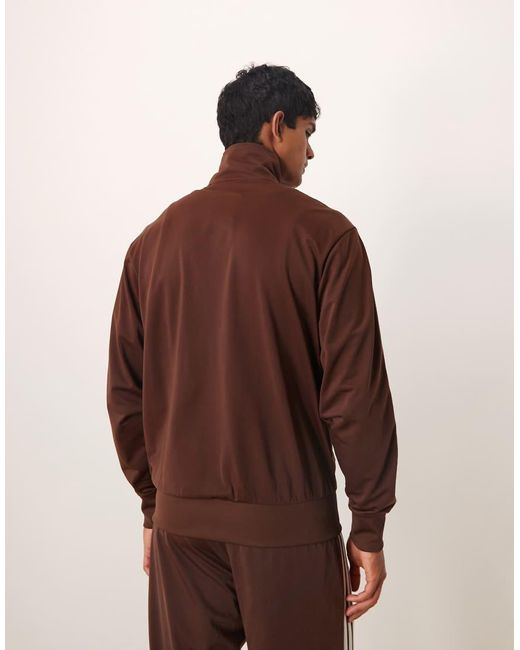 Chaqueta De Chándal Marrón Firebird De Adidas Originals de color Brown