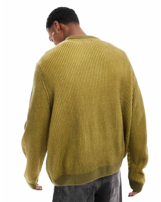 ASOS – oversize-strickpullover in Green für Herren