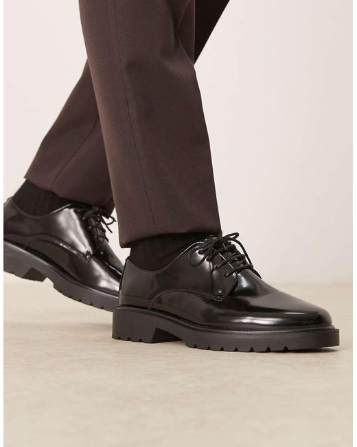 ASOS Brown Lace Up Derby Shoes for men