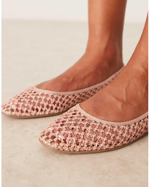 ASOS Natural Lagoon Ballet Flats