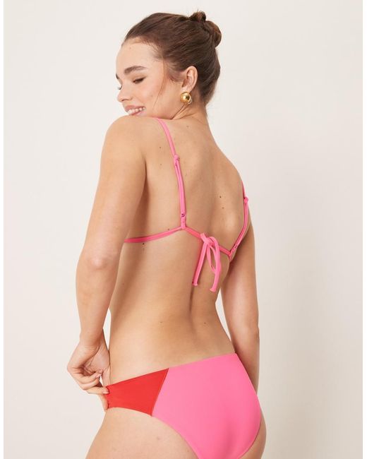 Nike Red Nike Colourblock Hipster Bikini Bottom