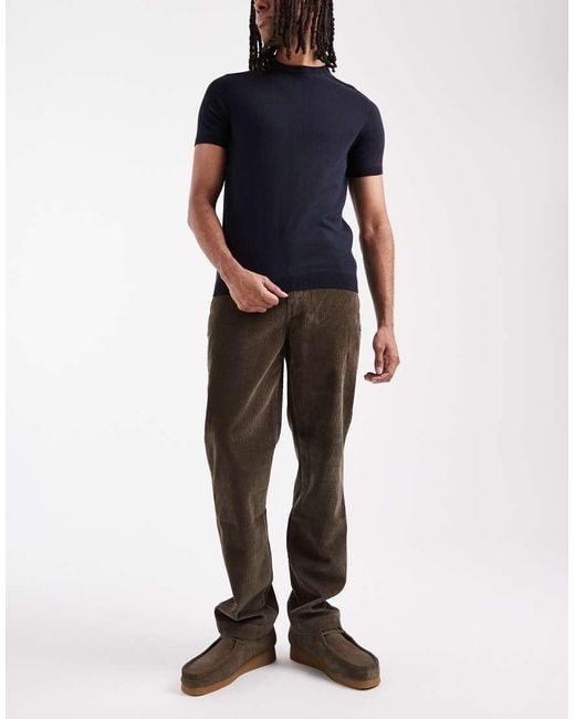Levi's Black Xx Chino Authentic Relaxed Fit Wide Cord Trousers for men