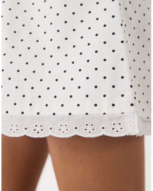 WeWoreWhat White Pull On Mini Skirt