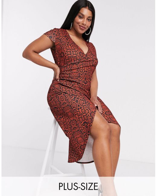 Simply Be Wrap Dress | Lyst Canada