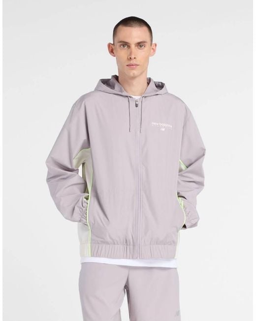 New Balance Purple Trackside Woven Jacket for men