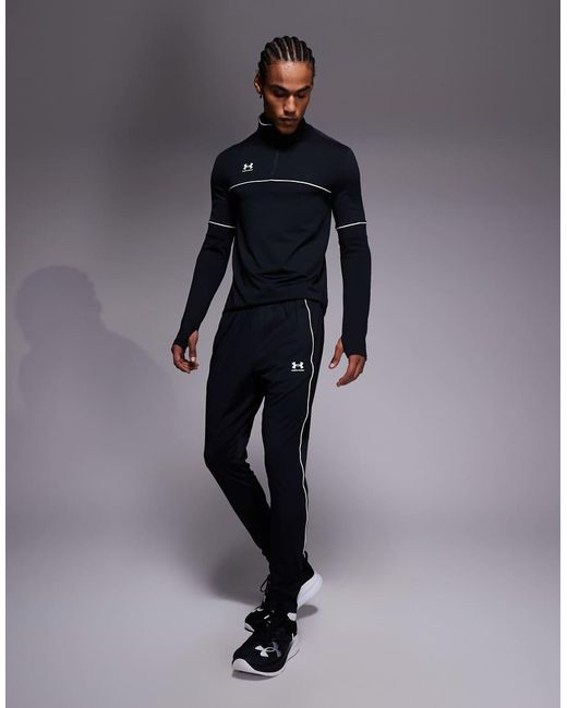 Under Armour Blue Challenger Training Quarter-Zip Top for men