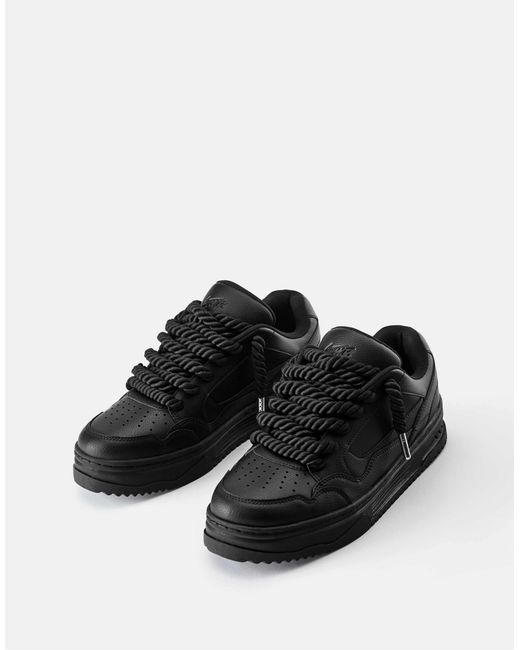 Pull&Bear Schnür-sneaker in Black für Herren