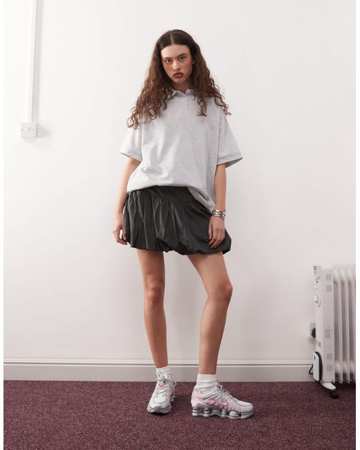 Polo oversize - chiné Collusion en coloris Gray