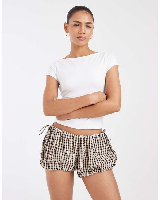 ASOS White Bubble Short Co Ord