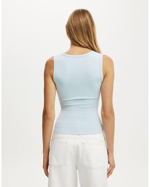 Cotton On Blue Hold Me V Neck Tank