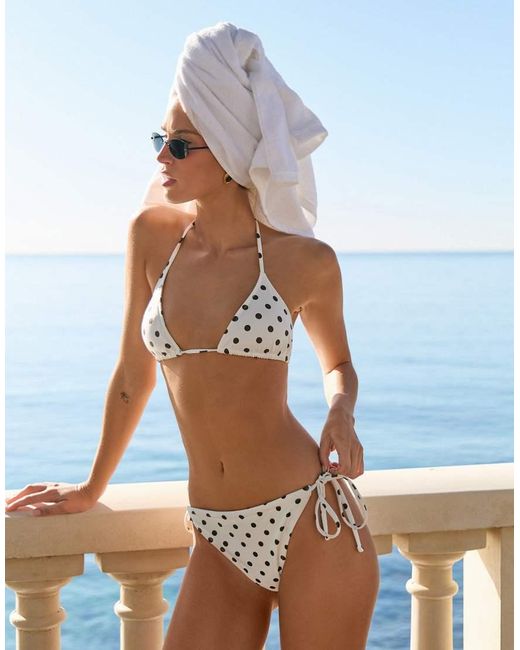 4th & Reckless White Tie Side Bikini Bottoms