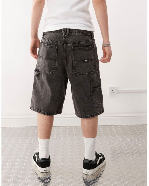 Vans – drill chore – locker geschnittene jeansshorts in Natural für Herren