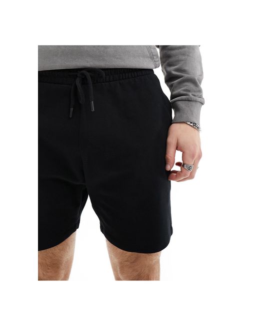 ASOS Black Shorter Length Skinny Shorts for men