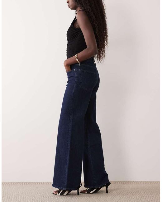 GOOD AMERICAN Blue Good Waist Palazzo Jeans